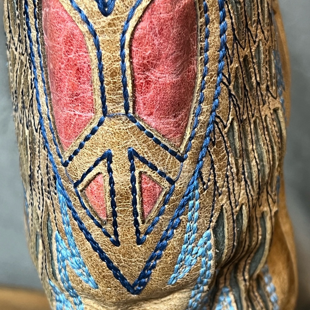 Corral Heart & Wings Leather Western Boots in Sand. Women's Size 8M. #9089 - Picture 11 of 14